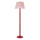 Spool Floor Lamp Gloss Red Base Only